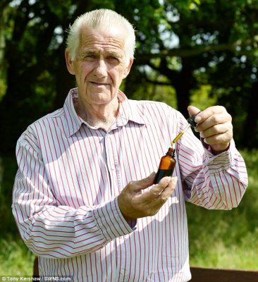 Mike Cutler claims the cancerous cells in his liver disappeared after he began taking home-made cannabis oil