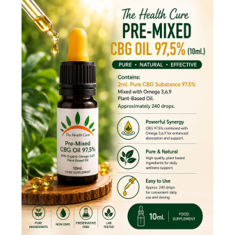 The Health Cure Pre-Mixed CBG Oil 97,5%