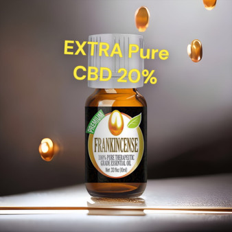 The Health Cure Pure Frankincense Oil With Extra Pure CBD Paste 20%